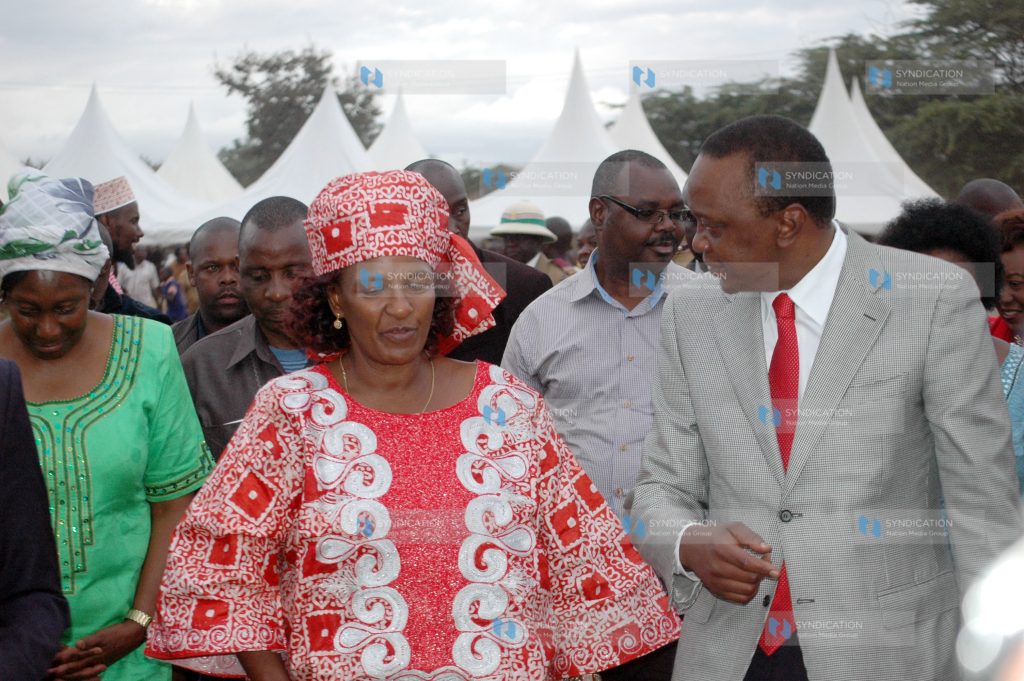 Taveta MP Dr. Naomi Shaban with President Uhuru Kenyatta