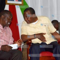 President Uhuru Kenyatta with Education CS Dr. Fred Matiang'i