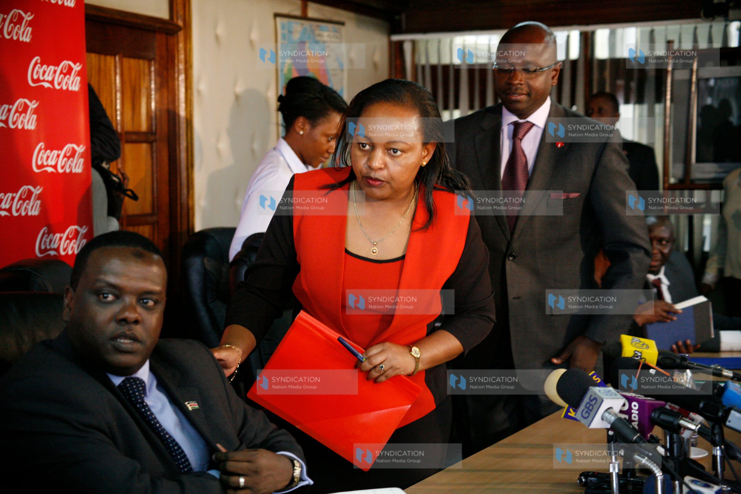 Press conference at the Treasury building