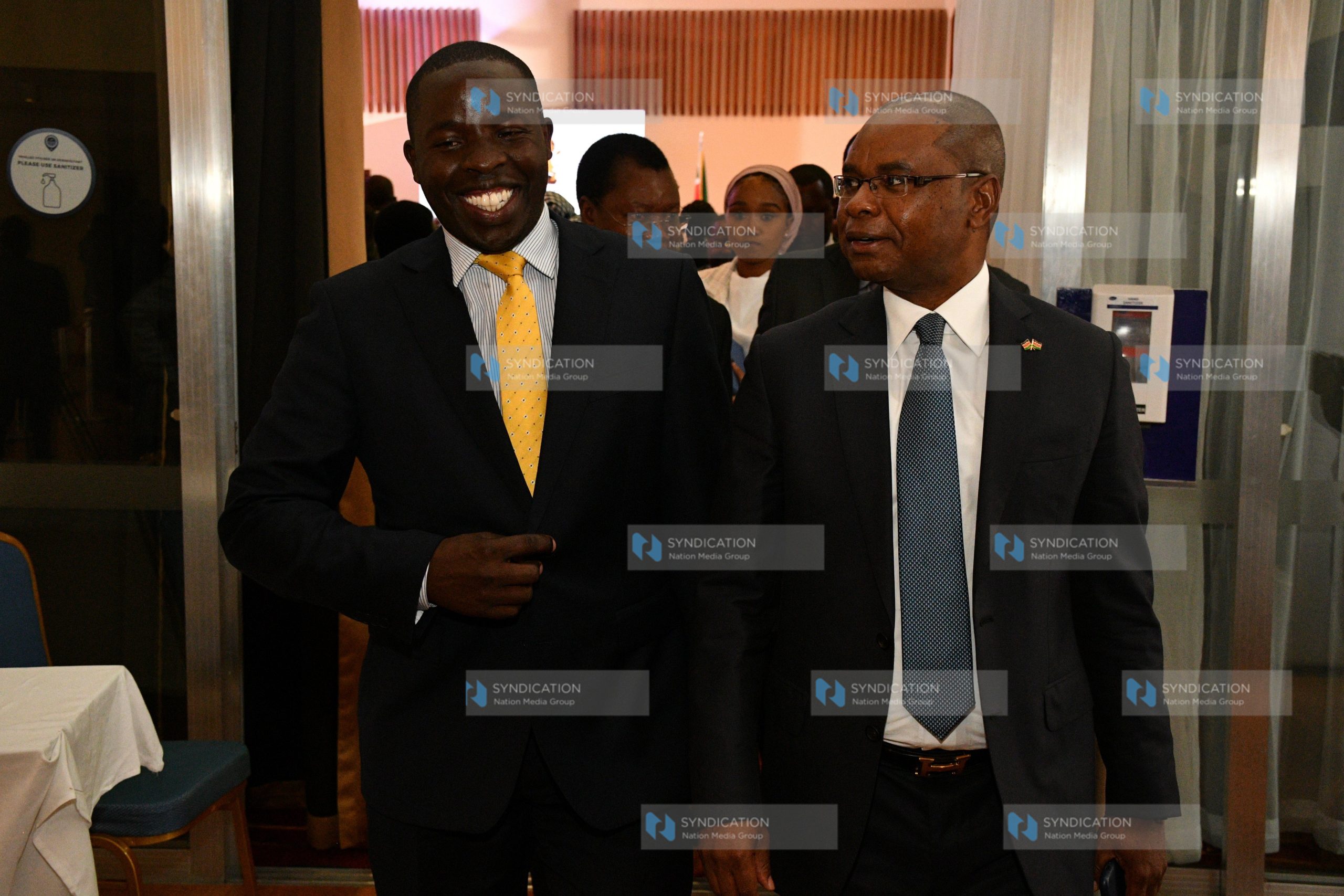 Nandi County Governor H.E. Hon. Stephen Sang and his Kilifi Counterpart H.E. Hon. Amason Kingi