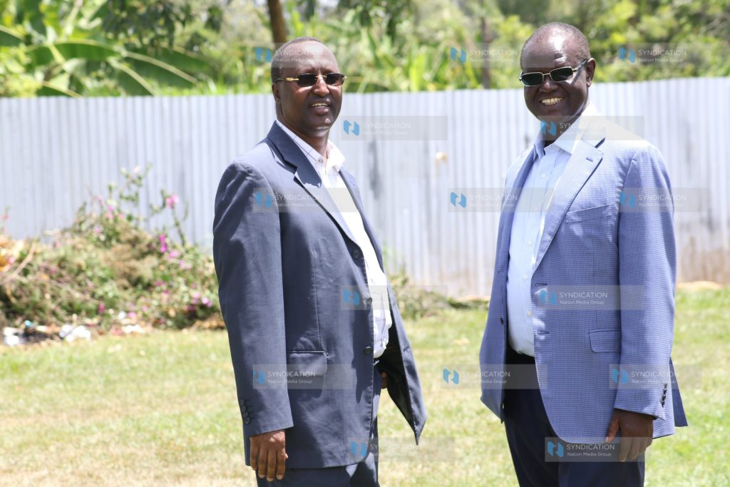 Meru Governor Kiraitu Murungi with Isiolo Governor Mohamed Kuti