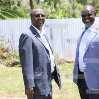 Meru Governor Kiraitu Murungi with Isiolo Governor Mohamed Kuti