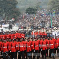 Military during the promulgation of the new constitution
