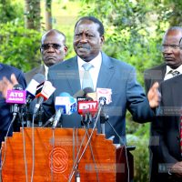 CORD leader Raila Odinga