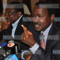 Former Vice President Kalonzo Musyoka with Senator James Orengo