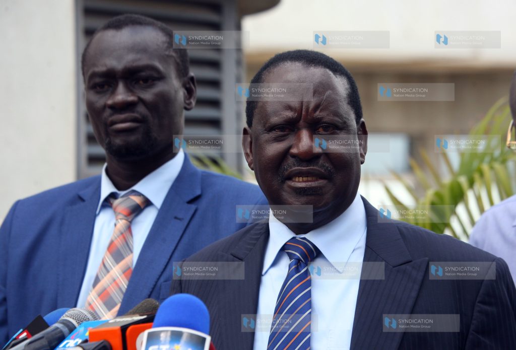 Cord leader Raila Odinga and Turkana Governor Josphat Nanok