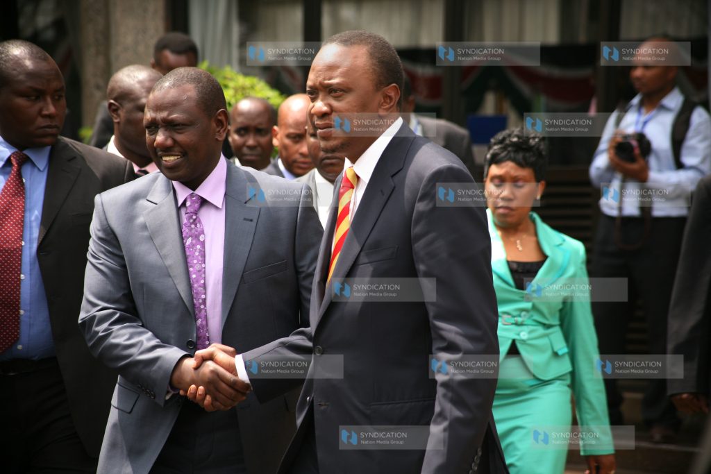 President Uhuru Kenyatta and his vice William Ruto