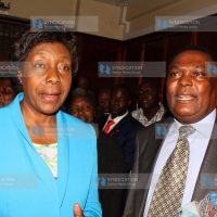 Kitui Governor Charity Ngilu with her lawyer Kioko Kilukumi
