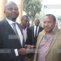 Kabete MP Ferdinand Waititu with his Gatundu South MP Moses Kuria