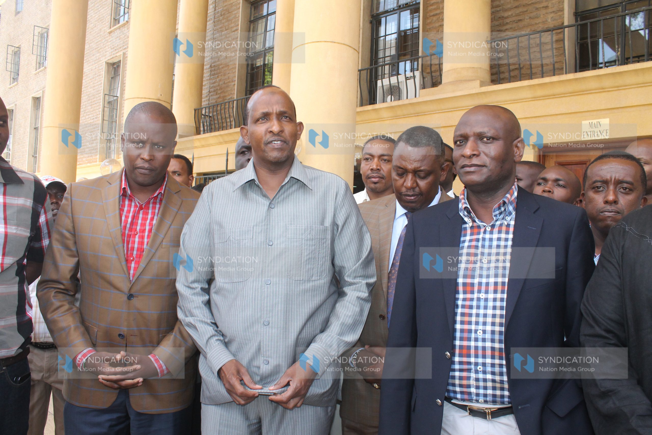 Majority leader Aden Duale, Kieni Mp Kanini Kega and Kericho Senator Charles Keter