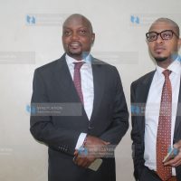 Gatundu MP Moses Kuria with his Lawyer Francis Munyororo