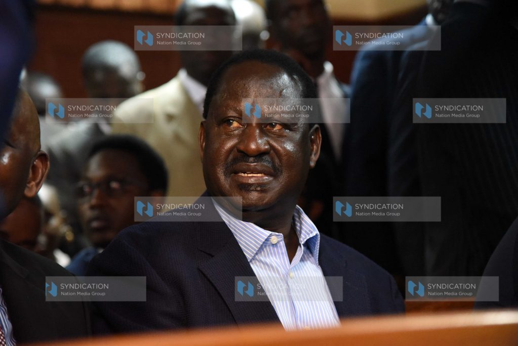 Opposition Leader Raila Odinga