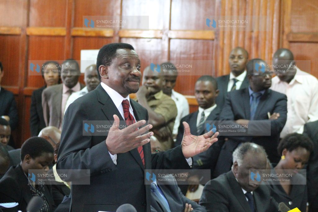 Lawyer James Orengo, representing the CORD coalition