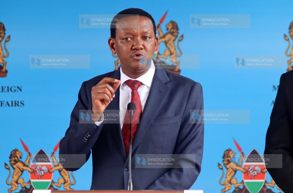 Ministry of Foreign and Diaspora Affairs CS Alfred Mutua