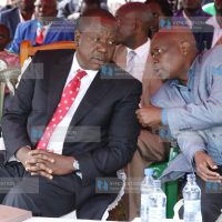 Interior CS Dr. Fred Matiang’i with Borabu MP Ben Momanyi