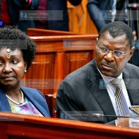 Speaker of the National Assembly Moses Wetang’ula and Deputy Speaker Gladys Boss Shollei