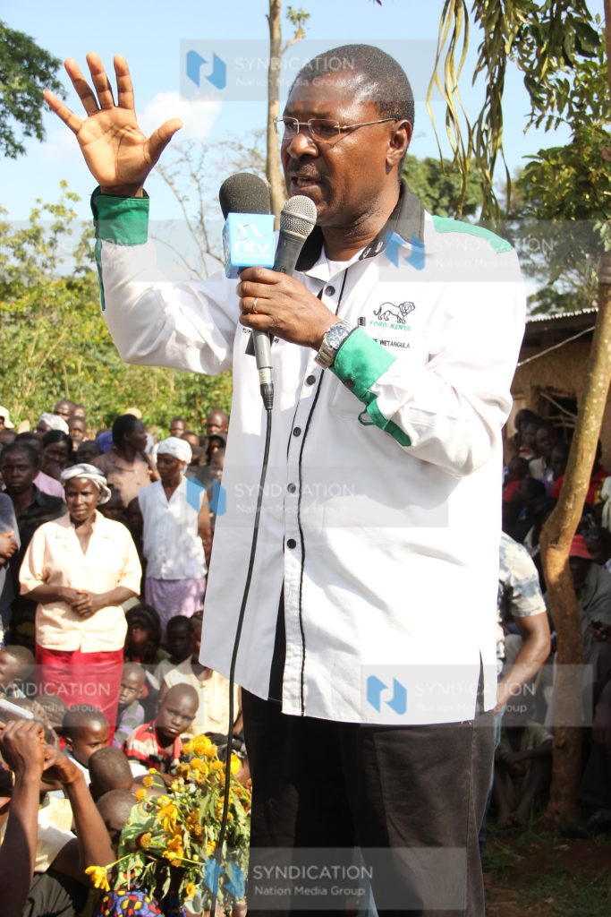 Ford Kenya candidate for the Bungoma Senatorial seat, Moses Wetangula