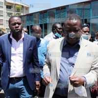 ANC Party leader Musalia Mudavadi and Nairobi Senator Johnson Sakaja