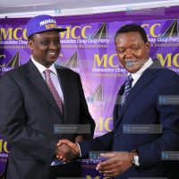 Machakos Governor Dr Alfred Mutua with Former Imenti Central MP Gitobu Umanyara