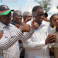 William Ruto together with his host Mr. Karisa Nzai