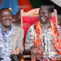 Cord principals Kalonzo Musyoka and Raila Odinga