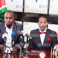 Nominated MP Gideon Keter and Embakasi East MP Paul Ongili Babu Owino