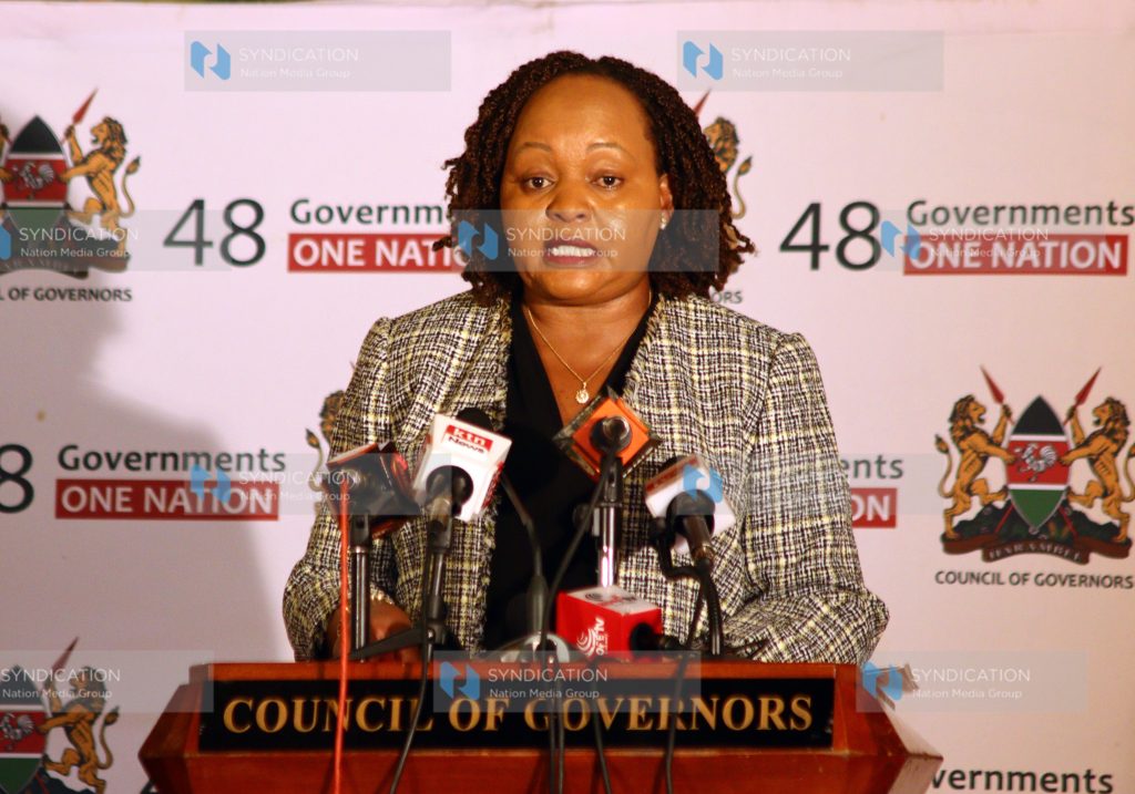 Council of Governors Chair Anne Waiguru