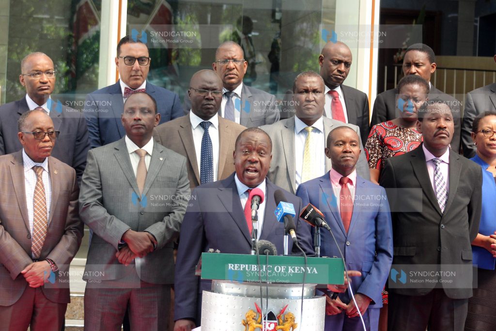 Internal Security Cabinet Secretary Fred Matiang'i