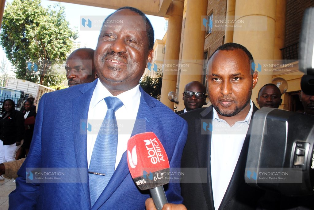 NASA leader Raila Odinga and Suna East MP Junet Mohamed