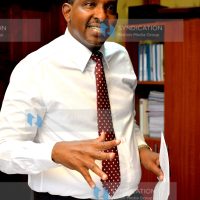Aden Duale during a media briefing
