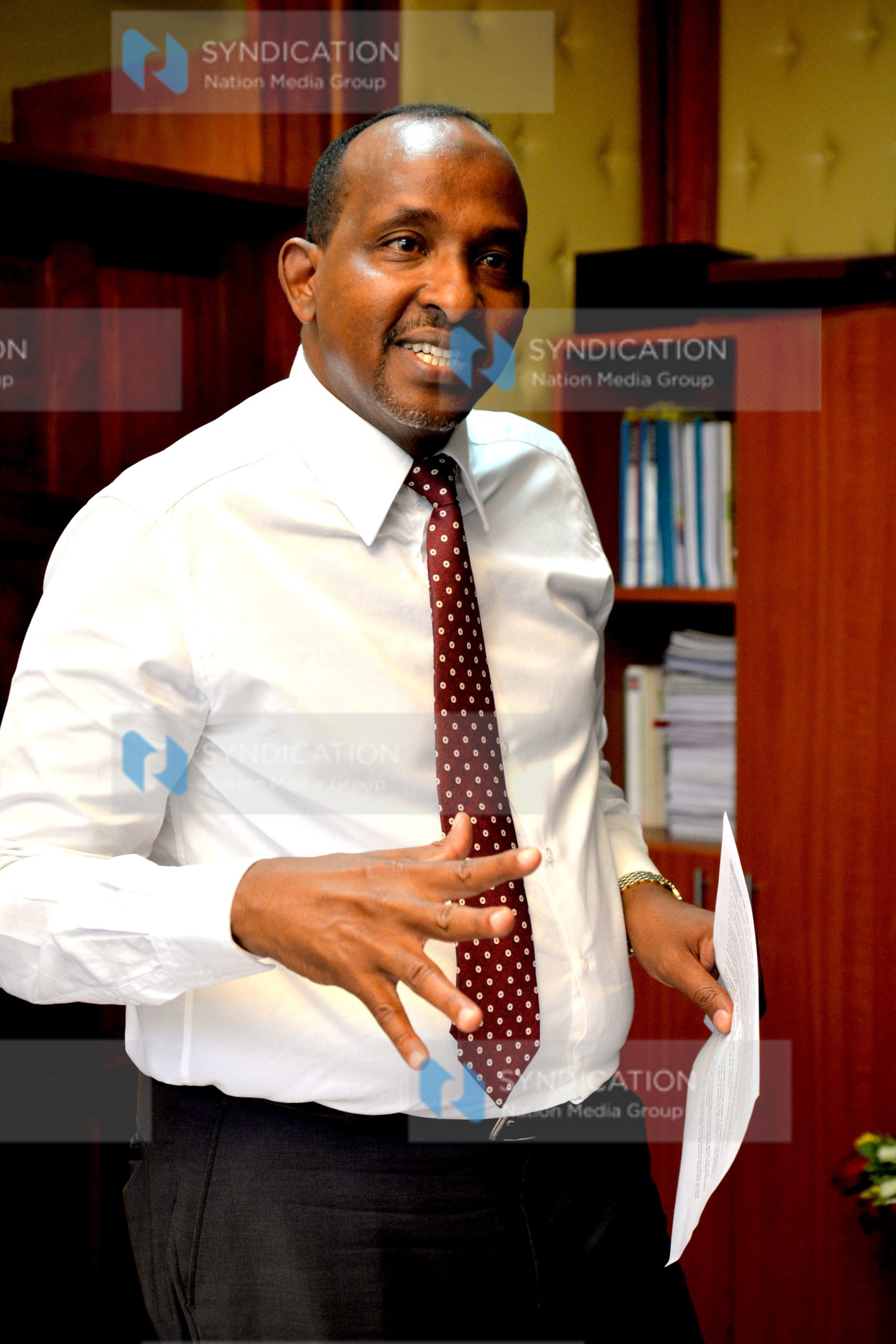 Aden Duale during a media briefing