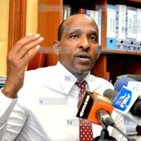 Aden Duale during a media briefing