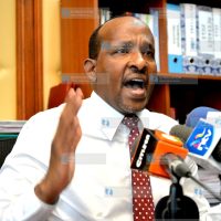 National Assembly Majority leader Aden Duale during a media briefing