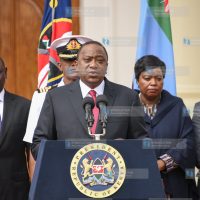 President Uhuru Kenyatta addresses the Nation from State House