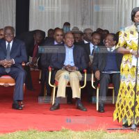 Burial ceremony of the former head of civil service