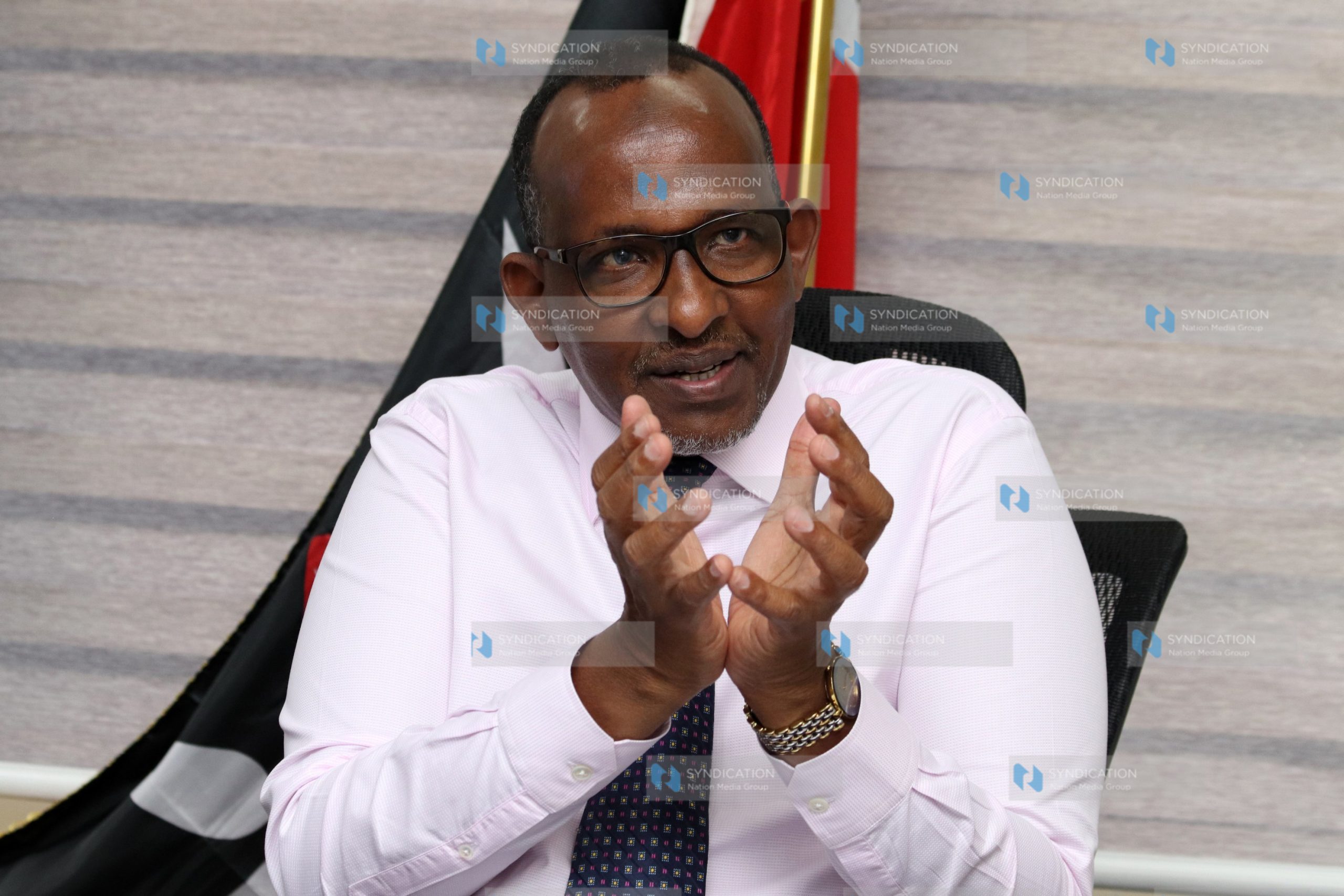 Aden Duale during the interview