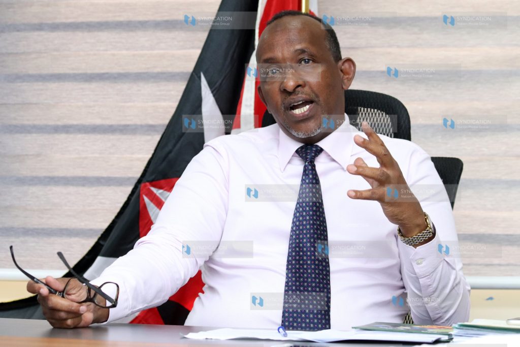 Aden Duale during the interview