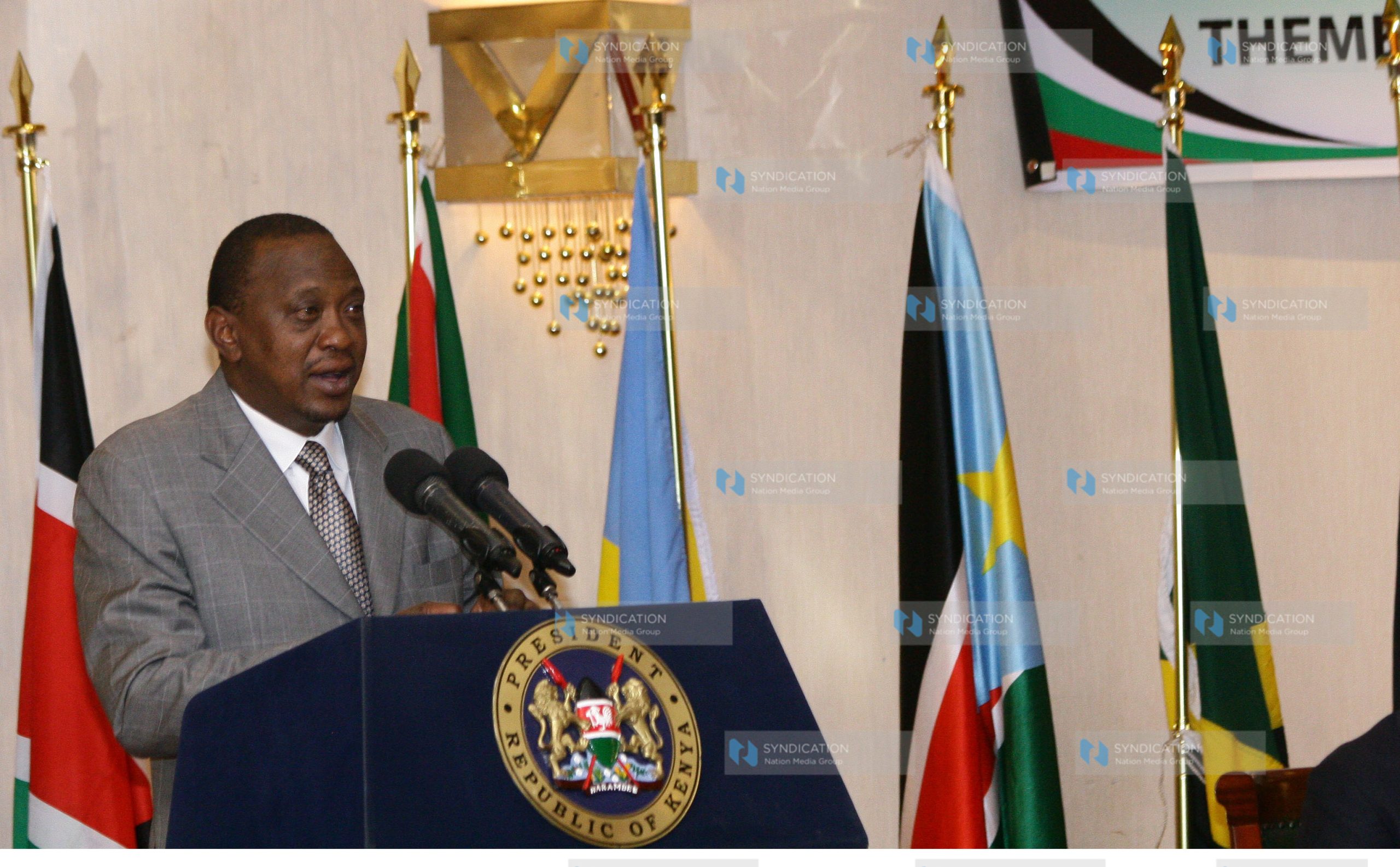 President Uhuru Kenyatta speaking