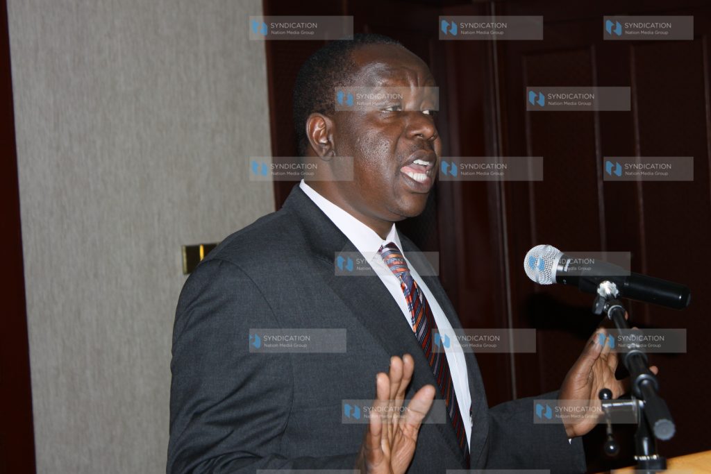 Communication Cabinet Secretary Dr Fred Matiang'i speaks