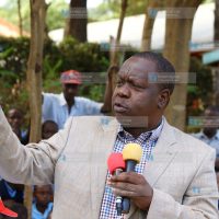 Dr. Fred Matiang’i addressing students of Nyaura secondary