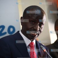 KNUT Secretary General Wilson Sossion addressing journalists