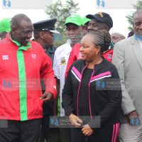 Deputy President William Ruto and Kirinyaga Governor Anne Waiguru