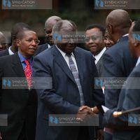 President Mwai Kibaki arrives for the opening of a National conference on Electoral Reforms
