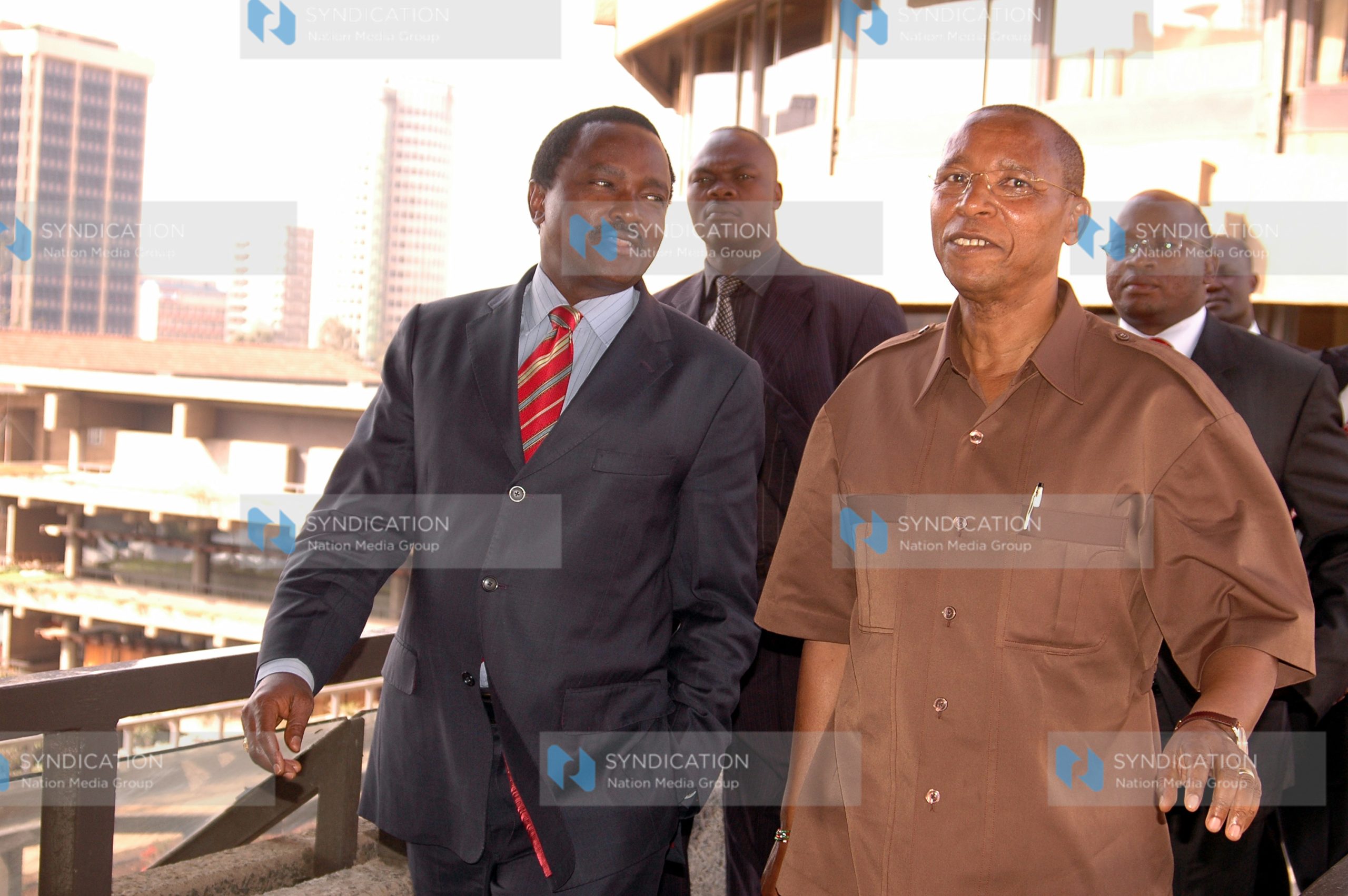 Vice president Kalonzo Musyoka and the justice minister Mutula Kilonzo