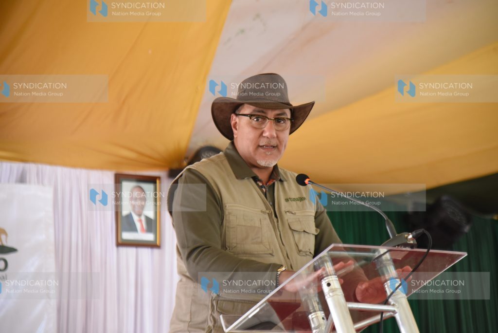 Cabinet Secretary for Tourism and Wildlife Najib Balala