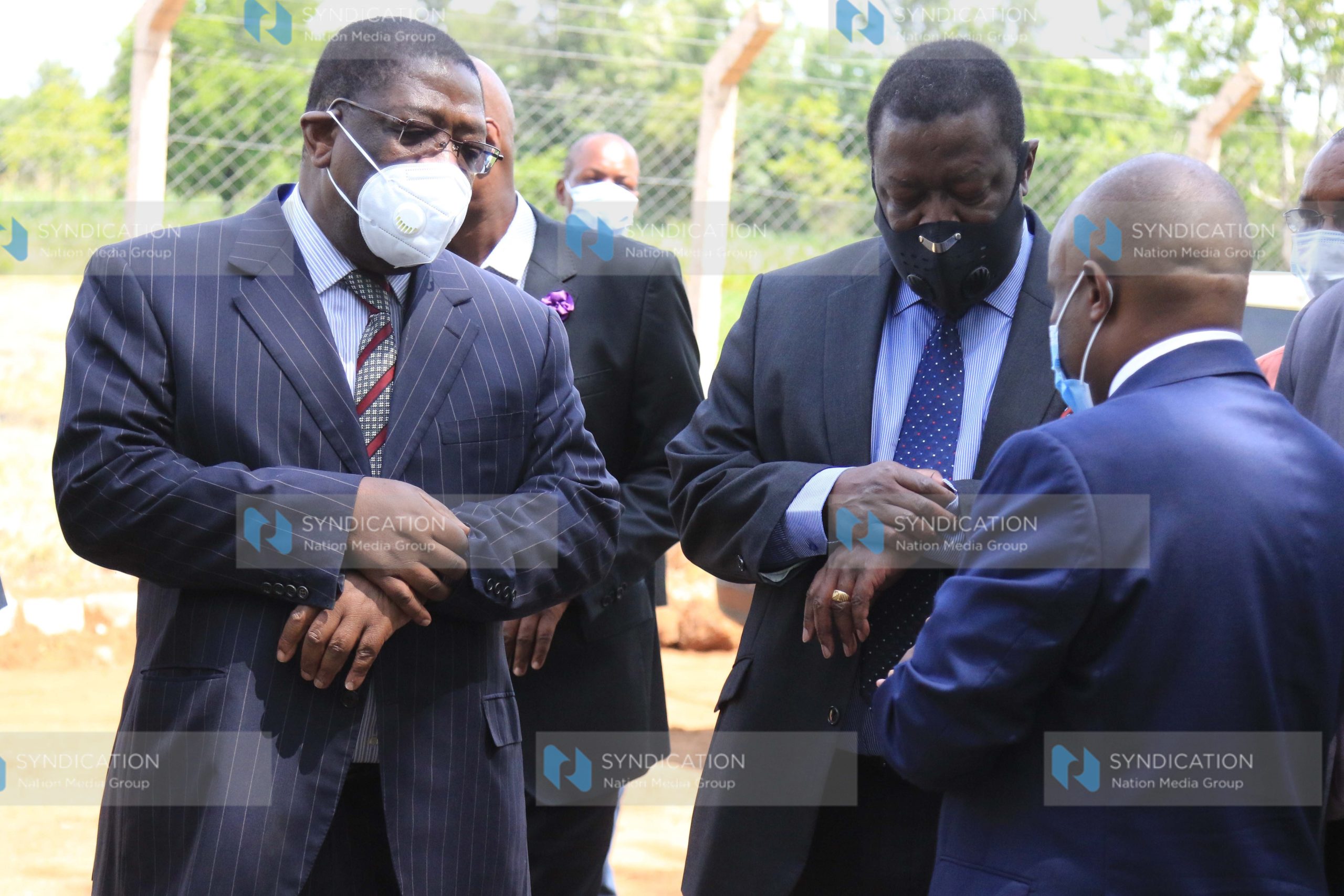 Busia Senator Amos Wako and ANC party leader Musalia Mudavadi