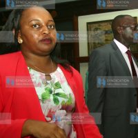 Devolution and Planning Cabinet Secretary Anne Waiguru and Planning Principal Secretary Peter Mangiti