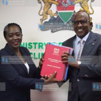 Handing over of the Ministry offices at NHIF Building