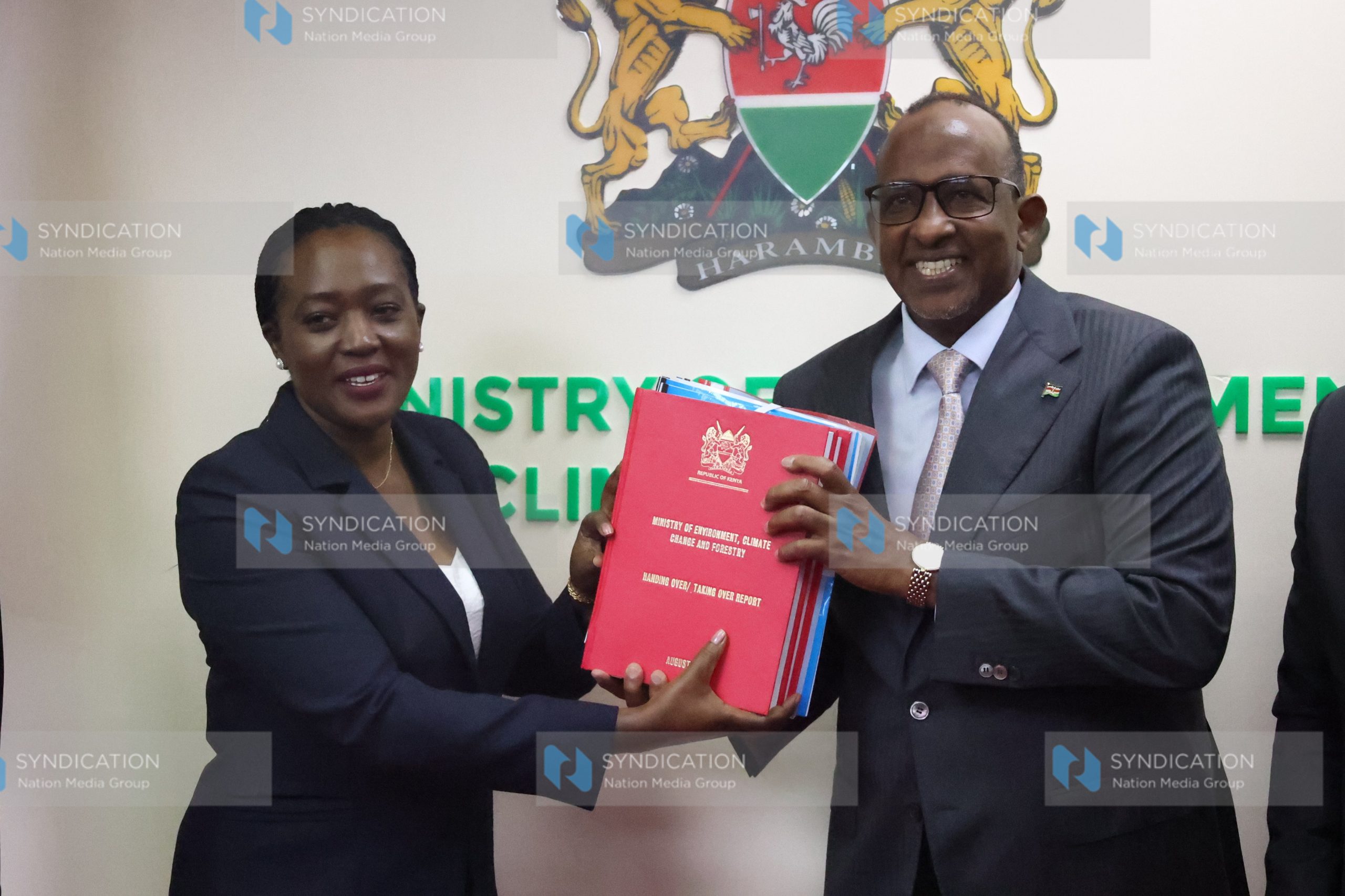 Handing over of the Ministry offices at NHIF Building