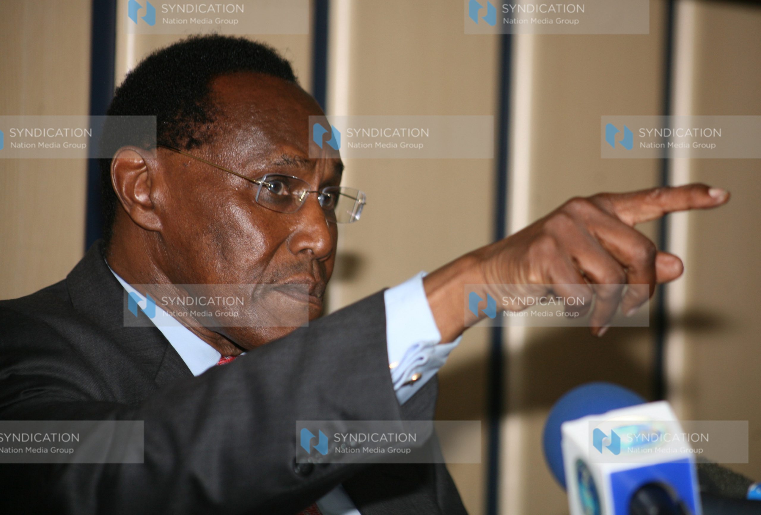 Internal security minister George Saitoti